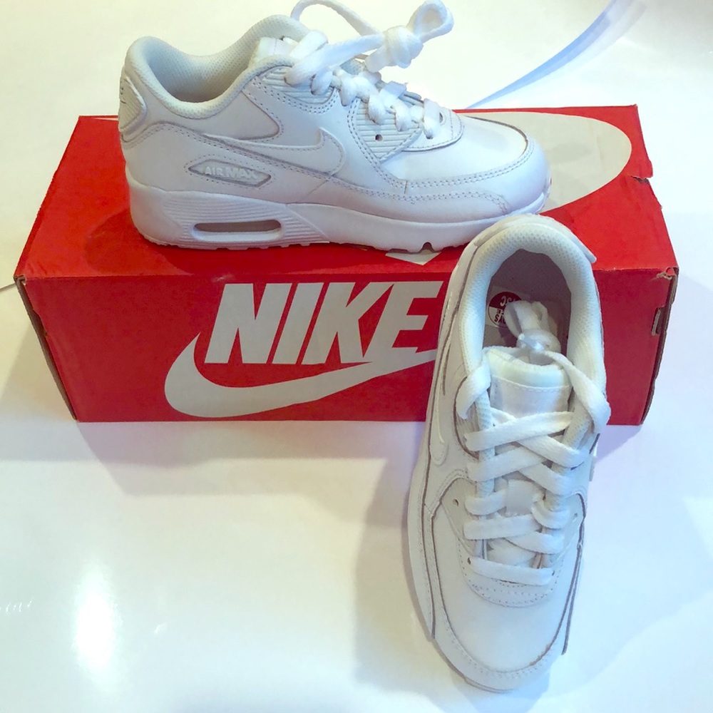 Kids white Nike air max